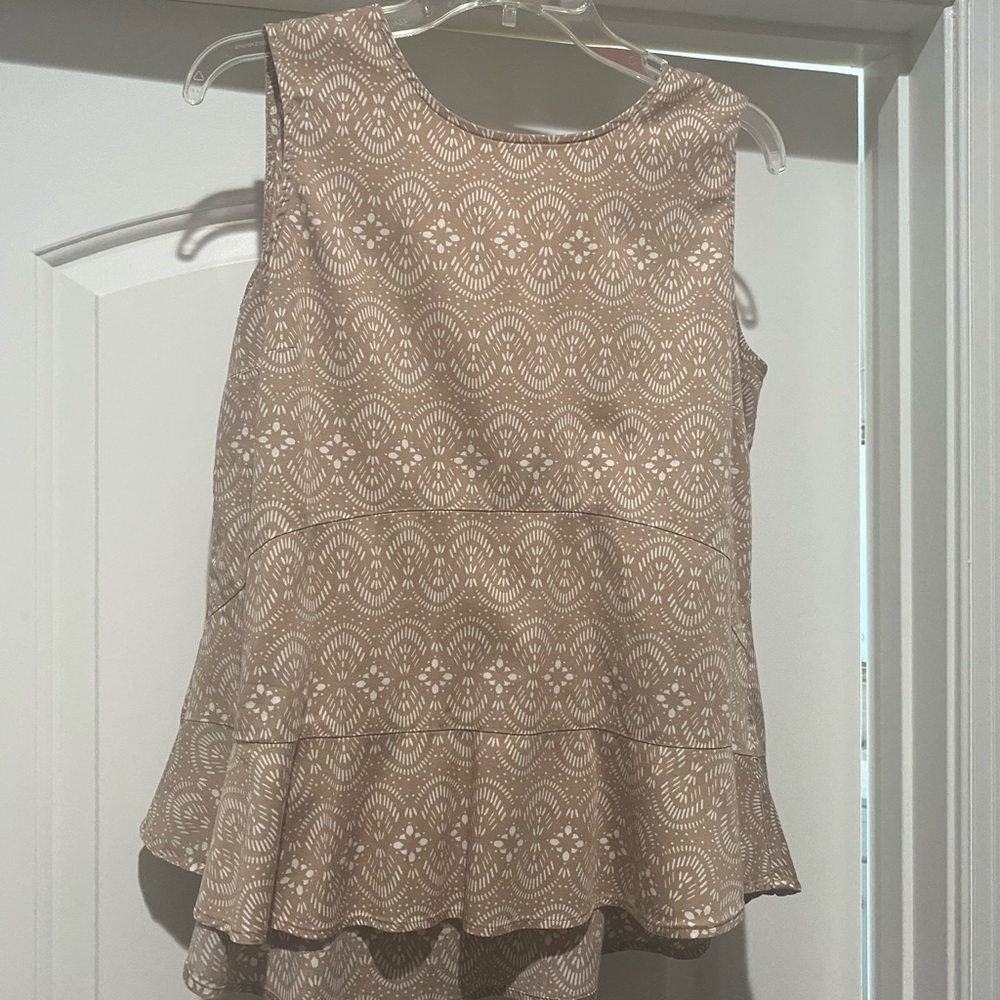 Small peplum top